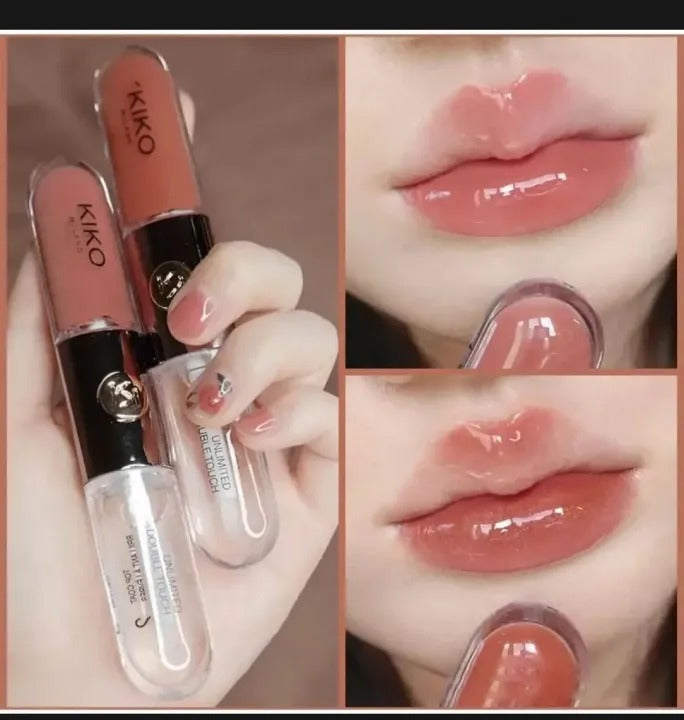 2 in1 Mirror Glossy Lipstick Women Girls