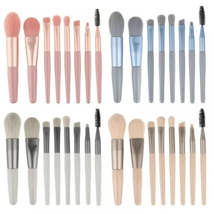 8Pcs Mini Size Makeup Brushes