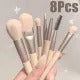 8 Pcs Mini Travel Portable Soft Makeup Brushes Set